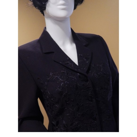 Albert Nipon size 4P PURPLE/SEQUINED - Picture 11 of 15